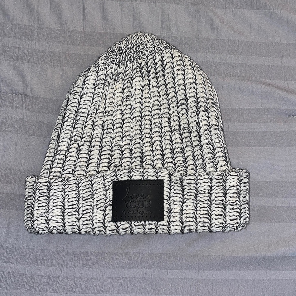 Love Your Melon Black Speckled Beanie